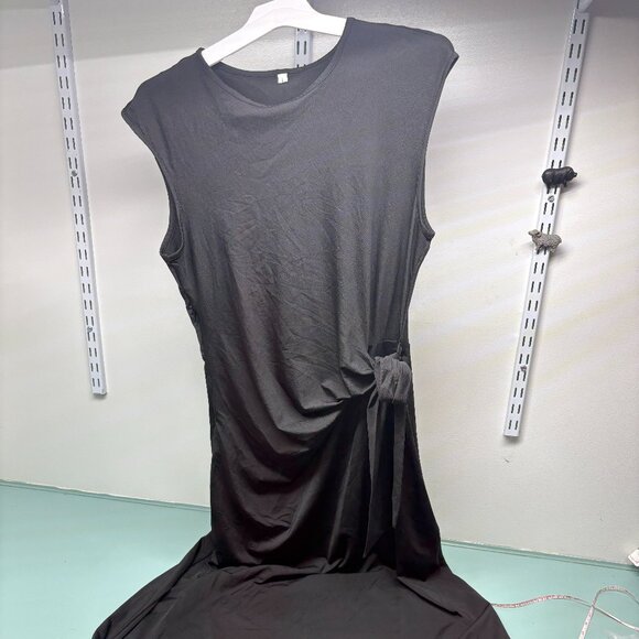 Amazon Women's Large Black Maxi Dress Sleeveless - Picture 4 of 8